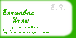 barnabas uram business card